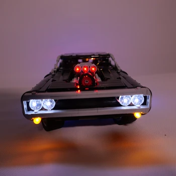 Technic Světla Sada pro Doms Dodge LED Lights Osvětlení Kit Kompatibilní Model (LED Zahrnuty Pouze, Bez Stavebnice)