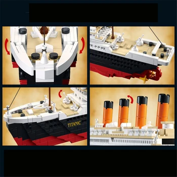 1012PCS Mořské Architektonickou Dominantou Série Titanic Model Stavební kámen, Hračka, Děti, Hračka, Dar