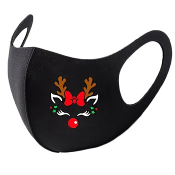 8KS Opakovaně použitelné Barevné Tkaniny Masky Turban Módní Neutrální v Pračce Maska Vánoční Tisk Maska Krytí Mascarillas