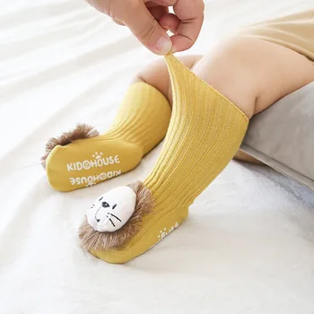 Na jaře a na Podzim nové dětské ponožky cartoon doll dítě vysoké ponožky non-slip novorozence kojenecké ponožky 0-3 Rok