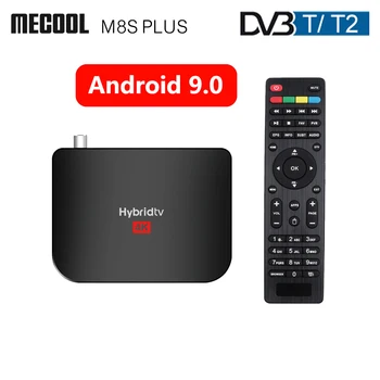 MECOOL M8S PLUS DVB-T2 TV BOX Android 9.0 Amlogic S905X2 2GB RAM, 16GB ROM, Smart Media Player WiFi 2,4 GHz 4K HD OTA Set Top Box