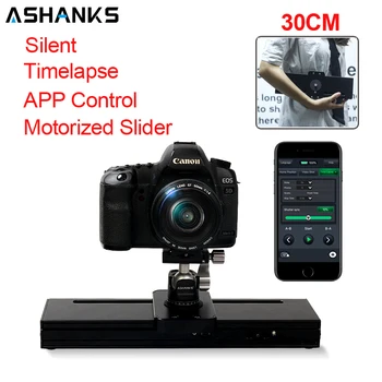 ASHANKS Fotoaparát Motorový Timelapse Slider Photograpy 30 CM, Elektronické Ovládání, Tichý Snímek pro Micro SLR Gopro Mibile Foto Video