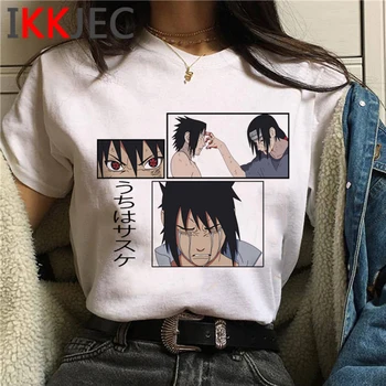 Naruto Sasuke tričko femme estetické tumblr vintage print harajuku kawaii tričko tumblr kawaii