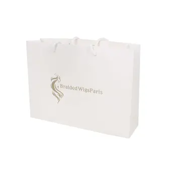 Vlastní design, logo, tisk, Dárkový balicí papír ruční taška cusmetic produktu šperky vlasy svazky balení pověsit tašku s rukojetí