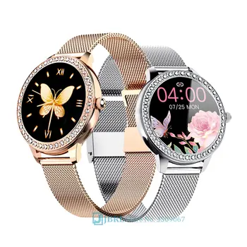 Luxusní Chytré Hodinky Ženy, Dámy Smartwatch Elektronika Smart Clock Pro Android, IOS Fitness Tracker Touch Bluetooth Smart-hodinky