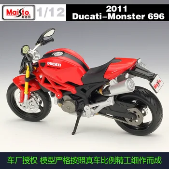 Maisto NOVÝ 1:12 DUCATI Monster 696 Slitiny Diecast Model Motocyklu Funkční Shork-Tlumič Hračka Pro Děti Dárky Hračky Kolekce