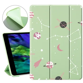 Roztomilý Hvězdné oblohy Pro ipad 7. generace případě Automaticky Probudí Pro 11-v iPad Pro Rok 2020 Případ ipad mini 1 2 3 4 5 Pro ipad Air 2 Krytem