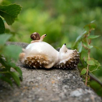 Krásné pryskyřice ježek miniaturní Figurka Miniatury řemesla svatební domácí dekoraci umění víla zahrada simulace zvířat dárky