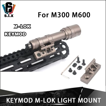 Softair Taktická Svítilna Mount Mlok Keymod Převrácení Světlo Držák Pro Surfire Scout Světlo M300 M600 M300V M600V M600DF M600B
