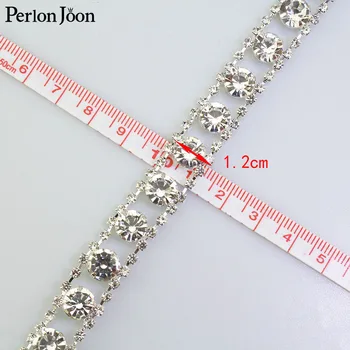 1 yard šumivé diamond drahokamu střihu flatback velký krystal popruh dekorativní řetězce oděvních doplňků ML099