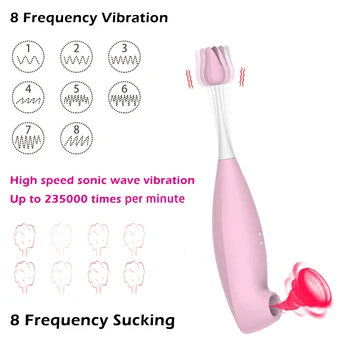 Sání Vibrátor Výstřik Jazyk Bradavky Vibrační Stimulátor Sání Ústní Lízání Klitorisu, Pochvy Stimulátor Sexuální Hračky pro Ženy