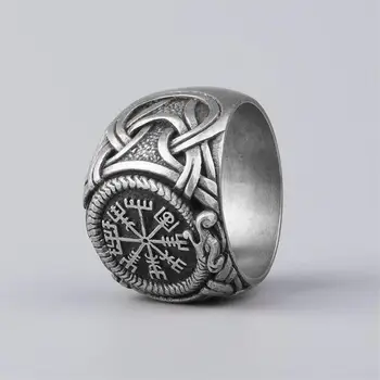 EYHIMD Viking Pánské Stříbrné Barvy z Nerezové Oceli 316L Prsten Celtics Severský Amulet, Šperky, Prsteny pro Muže, Ženy