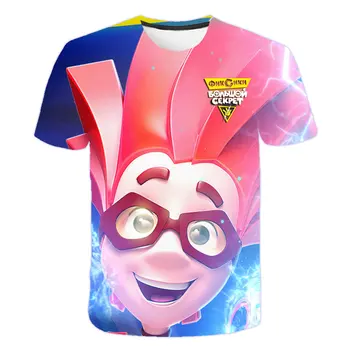 2020 Nové Děti Oblečení Fixies T-shirt Kostým Pro Dívky, Chlapci, Kreslené Topy Oblečení Baby T Shirt Oblečení Neformální 3D Tištěné Tee