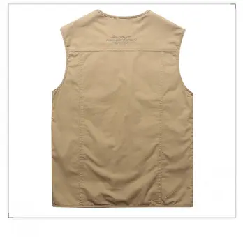 Plus velikosti 7XL 8XL 9XL značky vesty pro muže multi-kapsy vojenské bundy bez rukávů safari taktické fotografování ředitel vesta