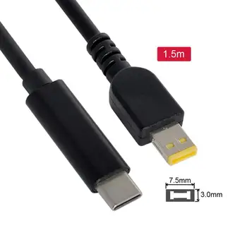 Typ C USB C Samec do 7,5*3.0 mm Napájecí Konektor DC12V PD Emulátor Spustí nabíjecí Kabel pro ThinkPad 10 A Helix2
