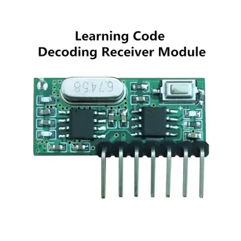 433 Mhz Dálkové Ovládání a 433Mhz Bezdrátový Přijímač Learning Code 1527 Dekódovací Modul 4Ch výstup S Učením Tlačítko