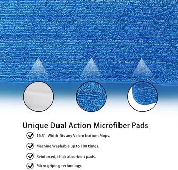Mikrovlákno Spray Mop s 2 Omyvatelné Mop Podložky pro Dřevěné Keramické Mramorové Dlaždice Laminátové Domácí Kuchyni na Podlaze Mokré a Suché Čištění