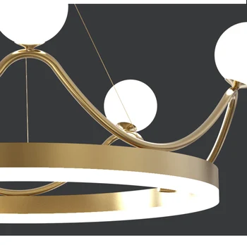 Nový Moderní Luxusní LED Stropní Lustr Osvětlení S Crown Design Pro Obývací Pokoj Děti Ložnice Lampa 220V /110V