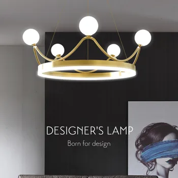 Nový Moderní Luxusní LED Stropní Lustr Osvětlení S Crown Design Pro Obývací Pokoj Děti Ložnice Lampa 220V /110V