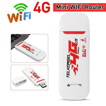 Přenosný 4G/3G LTE Auto WIFI Router Hotspot 150Mbps Wireless USB Dongle pro Mobilní Širokopásmové připojení Modemu SIM Kartu Odemknout