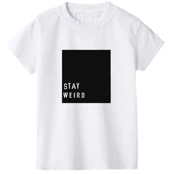 2020 nové letní módní chlapci t košile pro děti, bavlna Krátké kalhoty sleeve girls tričko pro děti topy 2-10 rok černá bílá