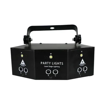 2020 Nový Dálkový ovladač 9-EYE RGB DMX Scan Projektor Laser LED Strobe DJ Party Osvětlení Pódia