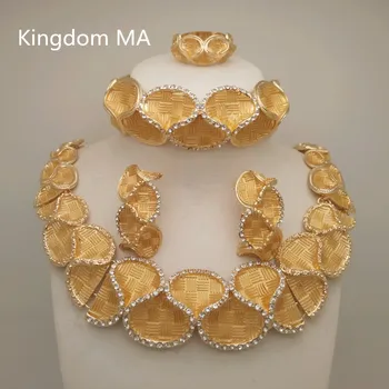 Království Ma Africké Korálky Retro Šperky Set Indické Svatební Šperky Sady Pro Ženy, Vintage Kostým Nigerijské Svatební Sada Šperků