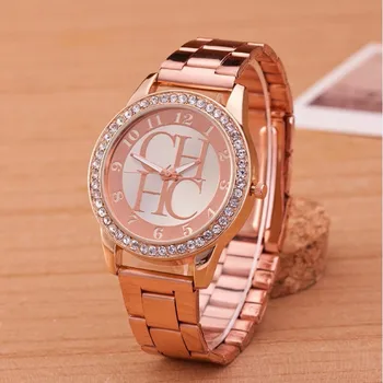 Nový design CH módní da2020mes luxusní hodinky z nerezové oceli zlaté sportovní quartz hodinky musí mít neutrální dámské hodinky