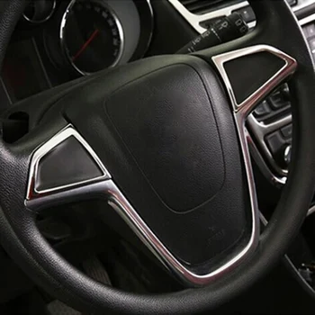 Pro Buick Encore Opel Mokka X 2012 2013 - 2016 2017 2018 Chrome Volantu Tlačítko Přepnout Panel Kryt Střihu Rám Car Styling