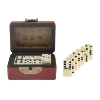 Double Six 28 Domino Set S Odkládací Schránkou Tradiční Classic Entertainment Rekreační Strany, Stolní Deskové Hry, Hračky