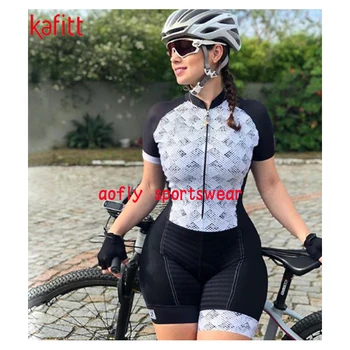 2020 kafitt Dámské oblečení cyklistické sady Triatlon oblek Krátký Rukáv skinsuit Sady Skinsuit Maillot Ropa Ciclismo kombinéza