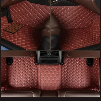 Kožené Vlastní auto podlahové rohože pro audi A6 Allroad C5 C6 C7 C8 A7 Sportback A6 Avant A1 A2 A3 A4 A6 A8 koberce, auto Příslušenství