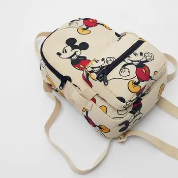 Disney karikatury Mickey rameno ženské plyš batoh+Pás taška student taška Mickey tisk cestovní maminka bag