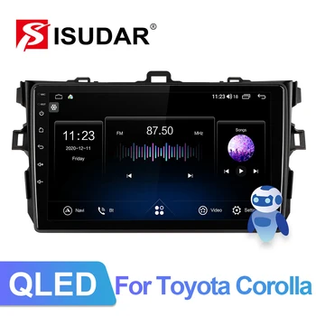 ISUDAR V72 Auto Rádio Pro Toyota Corolla E140/150 2007-2011 Android 10 Multimediální GPS DVR Kamera RAM 6 GB ROM 128GB 4G WIFI QLED