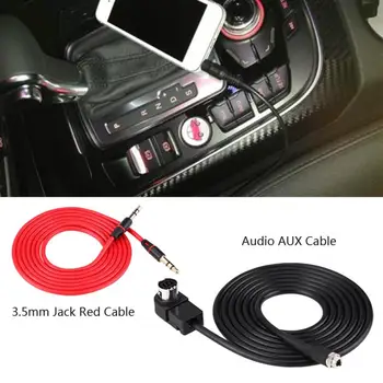 Auto Adaptér AUX Kabel 3,5 mm Jack Červený Kabel pro JVC, Alpine CD KS-U58 PD100 U57 pro iPhone 5 6 6S