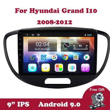 Android 9.0 Multimediální Stereo Přehrávač Hyundai Grand I10 2008 2009 2010 2011 2012 Ne 2 din Magnetofon Rádio Wifi GPS