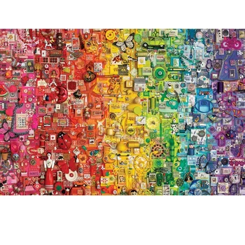1000/2000 Kousky Puzzle Montáž obrázek Rainbow Kolekce puzzle, hračky pro dospělé, děti hry, vzdělávací hry, Hračky