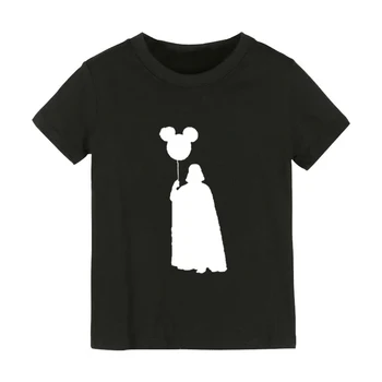 Darth Vader Mickey Balón Tisk Děti tričko Chlapec, Dívka, košile, Děti, Batole Oblečení Vtipné Ulici Top Tees FF-1