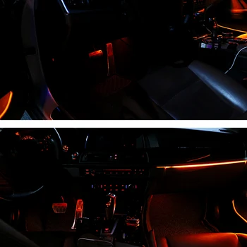 Osvětlení prostoru pro nohy Ambientní Světlo Pro BMW F10 F30 F01 F02 F20 F21 F22 F23 F25 F26 F32 F48 Interiéru Vozu osvětlení prostoru pro Nohy Popelník Atmosféra LED Lampa