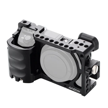 Andoer Video Kamera Klec + Hand Grip Kit Filmové Tvorby Systému s Kabelovou Svorku pro Sony A6000 A6300 A6500 NEX7 Připojit Mikrofon