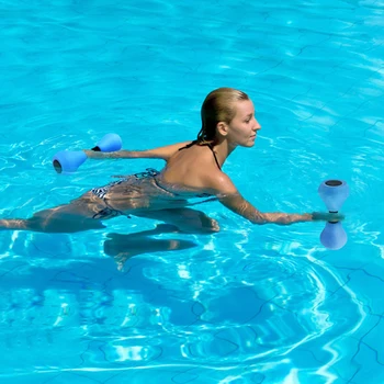 1pár Vodní Cvičení Trenér Vodou Jóga Vodotěsné DIY Přenosné Domácí Bazén Plovoucí Činka EVA Pěny Měkké Dospělé Děti