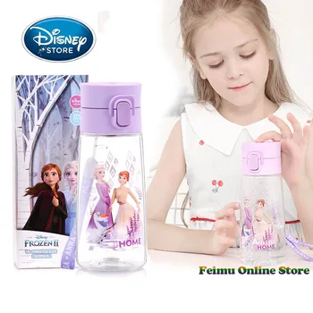 Disney 470ml Zmrazené 2 Dívky Konvice Děti Vody, Šálek Kreslený Princezna Elsa Anna Sněhová Královna Letní Plastový Kelímek Anti-podzim Konvice