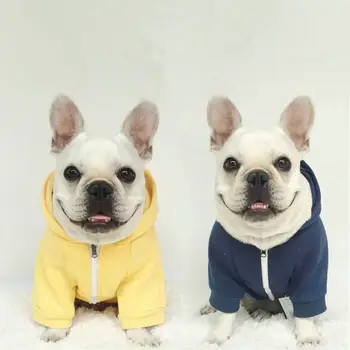 Roztomilý Pes S Kapucí Pes Oblečení Pro Psy Kabát Bunda Bavlna, Ropa Perro Francouzský Buldoček Oblečení Pro Psy Pet Oblečení Kostým Mops