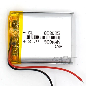 Lithium-Polymerová Baterie 803035 3.7 V 900mah Dobíjecí Liion Cell Li-Po Pro DVD PAD PDA MP5 GPS Digitální Produkt Navigator