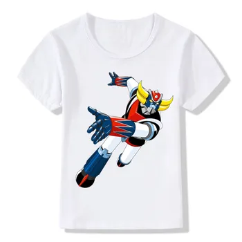 Chlapec a Dívka Anime Grendizer Tisk T-shirt Děti, Legrační, Japonsko Robot T shirt Letní Topy Tee Dětské Oblečení,ooo476