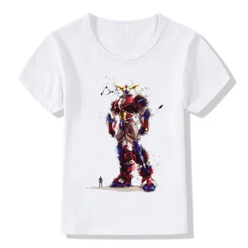 Chlapec a Dívka Anime Grendizer Tisk T-shirt Děti, Legrační, Japonsko Robot T shirt Letní Topy Tee Dětské Oblečení,ooo476