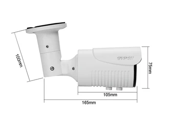 8MP,5MP,2MP 1080P Kovové Venkovní IP66 Led diody 42pcs Infračervené 2.8 mm-12mm 5X Varifokální Objektiv Zoom Audio Detekce Obličeje AHD CCTV Kamery