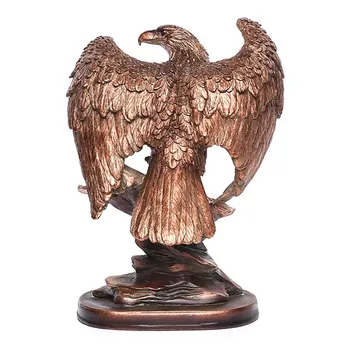 Kreativní Eagle Ozdoby Roztaženými Křídly Orla Trofej Figurky Řemesla Domácí Kancelář Dekorace Pryskyřice Živočišného Miniaturní Model Dárky