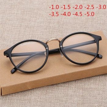 -1.0 1.5 2.0 2.5 3.0 5.0 Skončil Krátkozrakost Brýle, Ženy, Muži Vintage Brýle Rámy s Stupeň Černého Krátkozraké Brýle