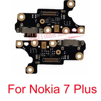 10 KS Nové Nabíjecí USB Port, Desky Dock Flex Kabel Pro Nokia 7 + 7+ USB Charge Port Pro Nokia7 Navíc Opravy Náhradních Dílů